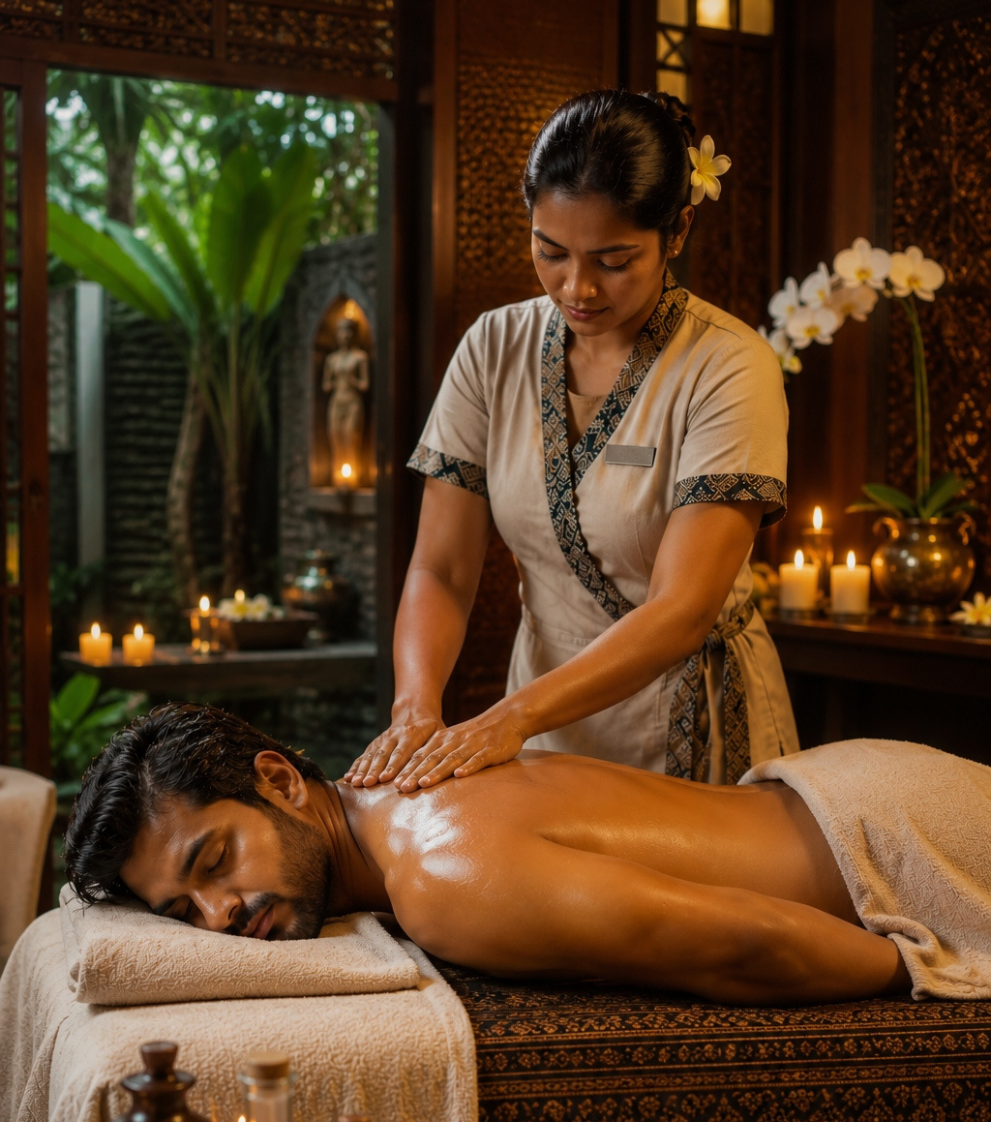 Balinese therapy massage for relaxation