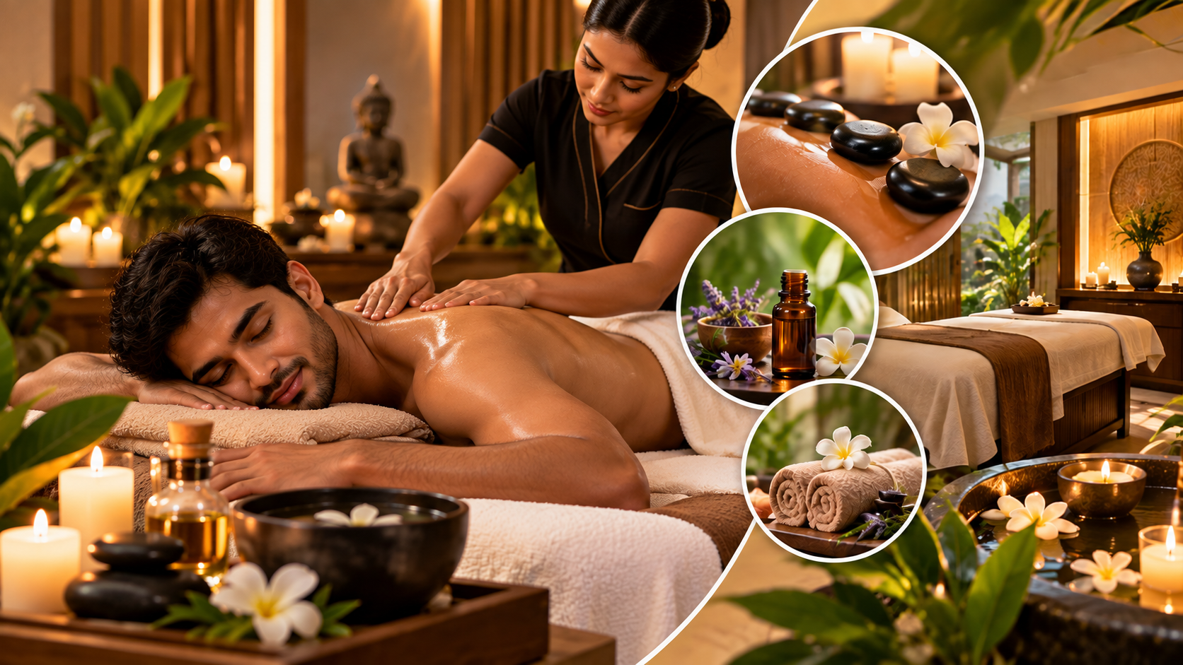 Relaxing treatment room at Infinity Beauty & Spa in Madhapur